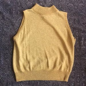 Sparkly vintage turtle neck tank